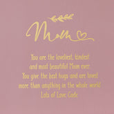 ukgiftstoreonline Personalised Mum Pink Gift Box With Sentiment